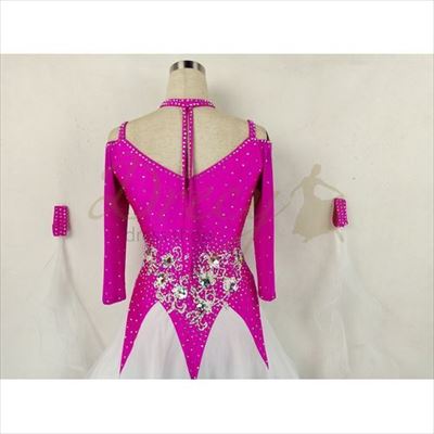 新品未使用 社交ダンスドレス スタンダード Ｍ 高級仕様 モダン 競技 デモ ④ Garuda SHOP レディース社交ダンスドレス モダン競技ドレス