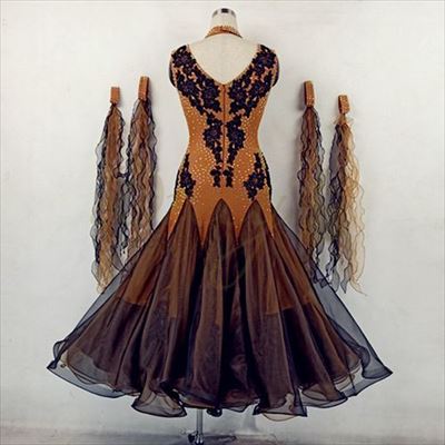 モダンデモ用　社交ダンスドレス 社交ダンスドレス・モダンドレス・オーダーメイド対応（競技・デモ用